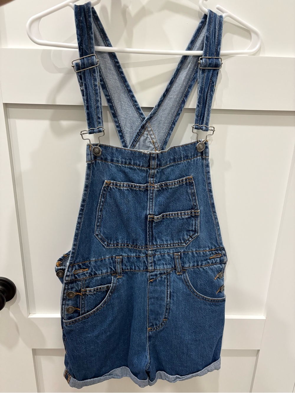 Free people Ziggy Denim Short Overalls - Blue